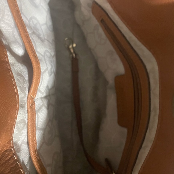 MICHAEL Michael Kors Brown and Gold Satchel with Top Handle - Picture 10 of 10